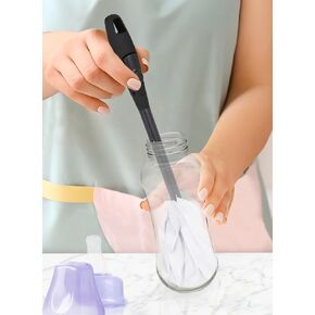 أداة عصا تجفيف الزجاجة-مجفف سريع لزجاجات الأطفال ، أجزاء المضخة ، أكواب النبيذ و Decanters-توفير الفضاء ، بديل رف صحي للسفر والمنزل-لا قالب ، لا فوضى