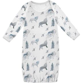 Baby Boy Girl Sleepsuit Cotton Sleeper Gown Nightgowns Clothes