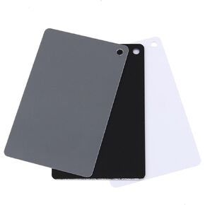 3in1 18% Digital Photography Exposure Color Balance Card Set Gray White Black for Photography