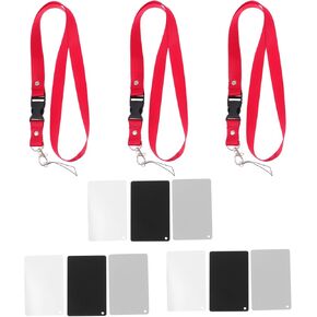 9pieces Photography Accessory with Lanyard for Precise Color Exposure Lightweight Compatible with All Digital Cameras