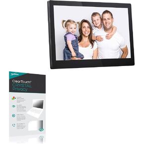 BoxWave Screen Protector Compatible with Dragon Touch Digital Picture Frame (15.6 in) - ClearTouch Crystal Privacy (2-Pack), Privacy Screen Protector Flexible Film Clear