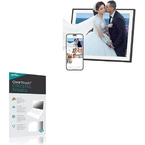 BoxWave Screen Protector Compatible with Dragon Touch Digital Picture Frame Modern 19 (19 in) - ClearTouch Crystal Privacy (2-Pack), Privacy Screen Protector Flexible Film Clear