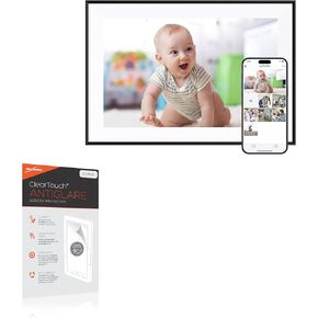 BoxWave Screen Protector Compatible with Dragon Touch Digital Picture Frame Modern 10 Charm (10.1 in) - ClearTouch Anti-Glare (2-Pack), Anti-Fingerprint Matte Film Skin