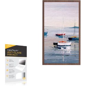 BoxWave Screen Protector Compatible with Dragon Touch Large Digital Picture Frame (21.5 in) - ClearTouch Anti-Glare Privacy (2-Pack), Privacy Screen Protector Flexible Film Anti-Glare