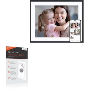 BoxWave Screen Protector Compatible with Dragon Touch Digital Picture Frame 4:3 (16.7 in) - ClearTouch Anti-Glare (2-Pack), Anti-Fingerprint Matte Film Skin