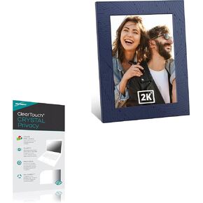 BoxWave Screen Protector Compatible with Dragon Touch Digital Picture Frame Modern 10 Aqua (10.1 in) - ClearTouch Crystal Privacy (2-Pack), Privacy Screen Protector Flexible Film Clear