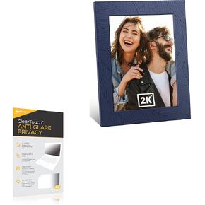 BoxWave Screen Protector Compatible with Dragon Touch Digital Picture Frame Modern 10 Aqua (10.1 in) - ClearTouch Anti-Glare Privacy (2-Pack), Privacy Screen Protector Flexible Film Anti-Glare