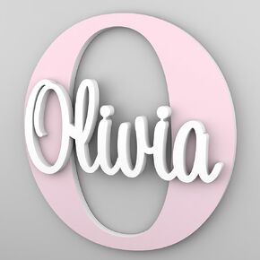 Personalized Name Sign for Nursery – Custom Baby Wall Decor – Name Sign – Kids Room Decor – Handmade Gift for Newborns & Kids' Bedrooms