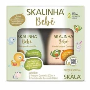 Skala - Linha Bebe - Kit Shampoo e Condicionador Camomila 2 x 200 Ml - (Baby Collection - Chamomille Shampoo and Conditioner Set 2 x 6.76 Fl Oz)