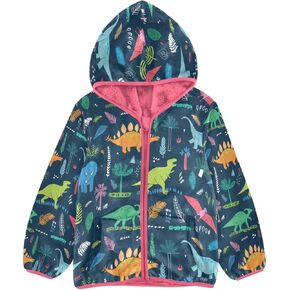 Toddler Fleece Jacket Boys Girls Hooded Zipper Pink Kids Warm Coat Hoodie Size 3-10T