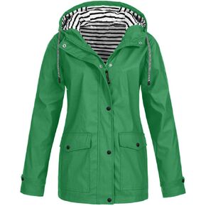 LCMTWX Womens rain coat winter Waterproof Windproof Outdoor Coat Plus Women's Coat Windbreaker Trench Coat Rain Jacket