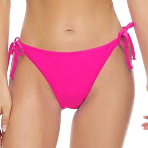 Womens Low Waist Brazilian Bikini Bottoms Sexy Thong Swimwear Bottoms Side Tie Swimsuit Bottoms Swim Briefs Swim Bottoms
