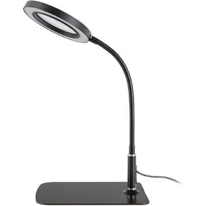 Square Glass with Phone Stand Lightweight Magnifier with LED Light Convenient for Elderly Reading & Craft