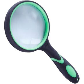 10X Handheld Glass Reading Magnifier Portable Lens for Macular Degeneration Seniors Reading