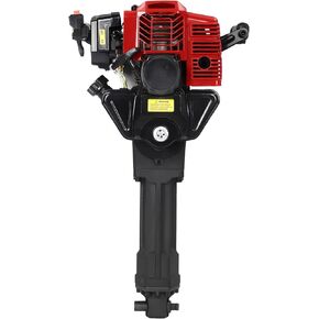 Jack Hammer 52CC 2-Stroke Demolition Hammer Jack Hammer Concrete Breaker Demolition Jack Hammer for Construction Concrete Floor Stone Breaker Punch Drill Chisel 6500RPM (Red + Black)