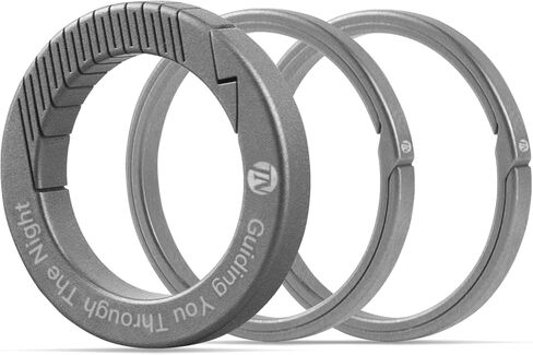 ThruNite Titanium Keychain Rings, Split Side Pushing Key Rings Bulk, 2PCS 30mm Heavy Duty Key Ring for Home Car Office Keys Attachment, 30mm in Kuwait