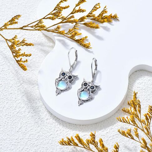 VIJASHOP Moonstone عناق أقراط القلب Moonstone أقراط عناق الحب أقراط مجوهرات هدية عيد ميلاد للأم والزوجة in Kuwait