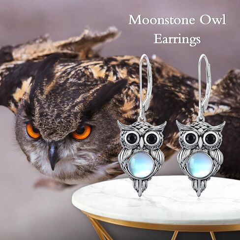 VIJASHOP Moonstone عناق أقراط القلب Moonstone أقراط عناق الحب أقراط مجوهرات هدية عيد ميلاد للأم والزوجة in Kuwait