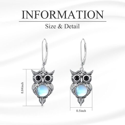 VIJASHOP Moonstone عناق أقراط القلب Moonstone أقراط عناق الحب أقراط مجوهرات هدية عيد ميلاد للأم والزوجة in Kuwait