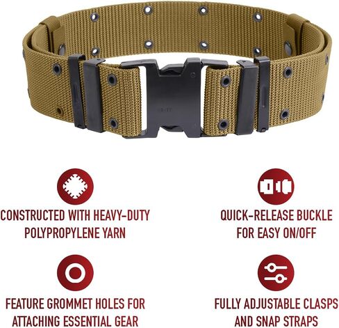 Rothco New Issue Type Pistol Belt - Coyote/Med in Saudi Arabia