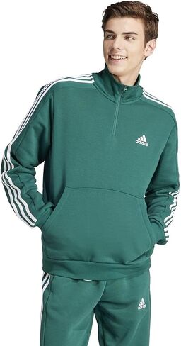 adidas Men's Essentials Fleece 3-Stripes 1/4 Zip in Saudi Arabia