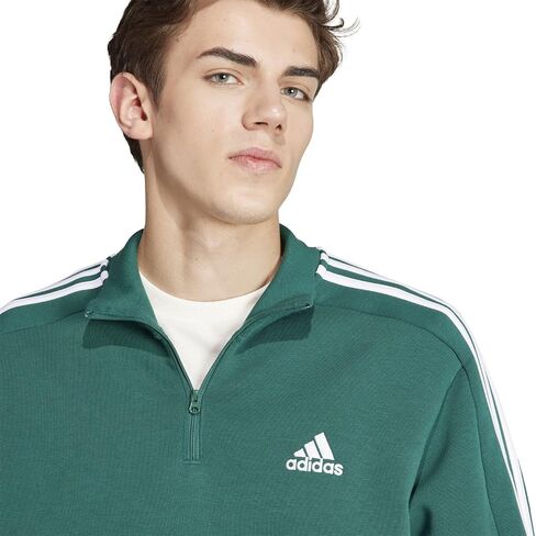 adidas Men's Essentials Fleece 3-Stripes 1/4 Zip in Saudi Arabia