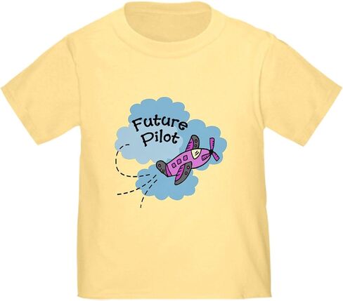CafePress Future Pilot Airplane Cute Girl Baby/Toddler Tee Cute Toddler Graphic Tee, 100% Cotton in Kuwait