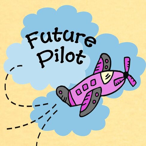 CafePress Future Pilot Airplane Cute Girl Baby/Toddler Tee Cute Toddler Graphic Tee, 100% Cotton in Kuwait
