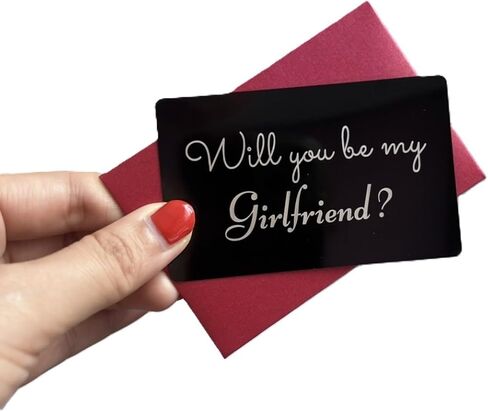 Will you be my Girlfriend? | LOVE Messages, Card for couple, lover, girlfriend. Never Fade. Marriage, Wedding, Proposal Card. Christmas for her, Birthday, Valentine, Mother's Day. in Kuwait