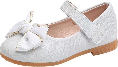 Toddler Girls Dress Shoes Flower Girl Little Kids Mary Jane Ballet Flats Bows Wedding Party Girl Mary Jane Shoes in Kuwait