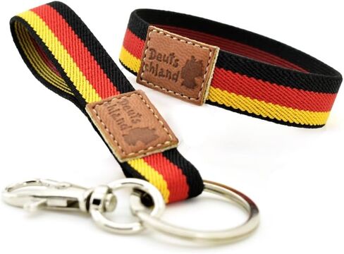 Germany Bracelet, Germany Elastic Flag Bracelet for Men and Women, German Bracelet with Leather Stamp in Saudi Arabia
