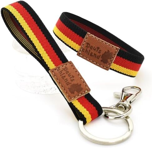 Germany Bracelet, Germany Elastic Flag Bracelet for Men and Women, German Bracelet with Leather Stamp in Saudi Arabia