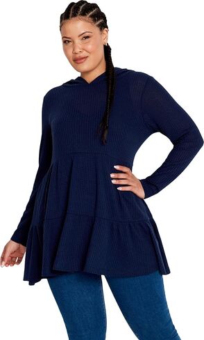 Avenue Women's Plus Size Tunic Nola Waffle in Saudi Arabia