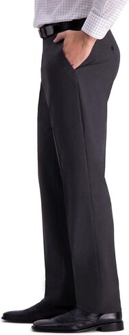 J.M. Haggar Men's 4-Way Stretch Straight Fit Flat Front Dress Pant, Blue, 36x30 in Saudi Arabia