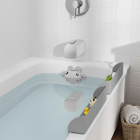Bathtub Faucet Cover, Soft Silicone Bath Faucet Cover for Kids, Bath Spout Cover for Tub, Faucet Cover for Bathtub Safety, Toddler Bath Tub Water Spout Cover, Universal Fit (Grey) in Saudi Arabia