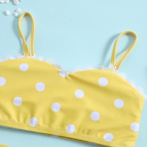 Little Girls Two Pieces Swimsuits Cute Ruffle Bikini Set Hawaiian Beach Sport Bathing Suit Set Pool Swimwear in Kuwait