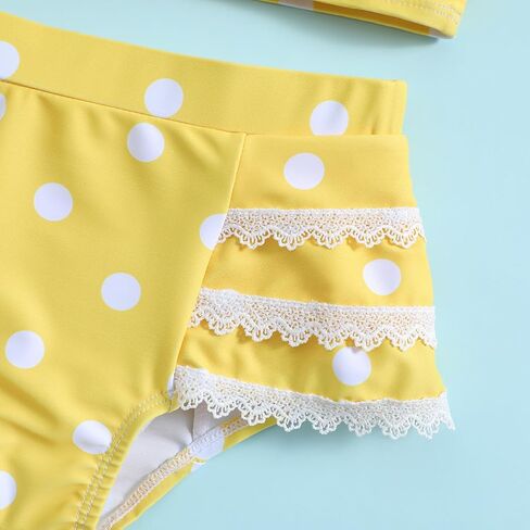 Little Girls Two Pieces Swimsuits Cute Ruffle Bikini Set Hawaiian Beach Sport Bathing Suit Set Pool Swimwear in Kuwait