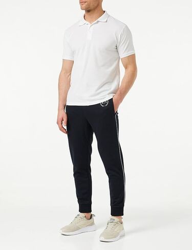 A|X ARMANI EXCHANGE mens Basic Fleece Logo Jogger Sweatpants, Navy, X-Large US in Saudi Arabia