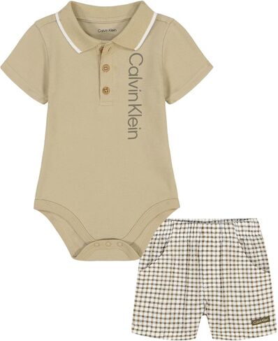 Calvin Klein baby-boys 2pc Polo Short Set in Saudi Arabia