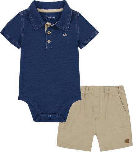 Calvin Klein baby-boys 2pc Polo Short Set in Saudi Arabia