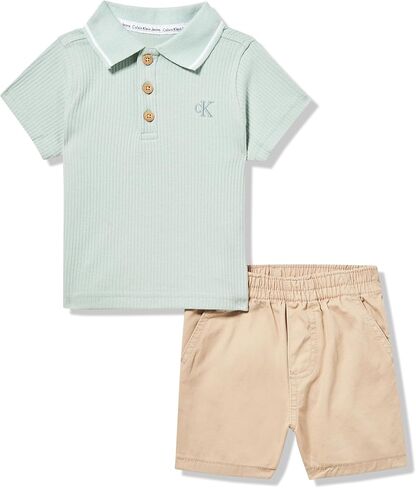 Calvin Klein baby-boys 2pc Polo Short Set in Saudi Arabia
