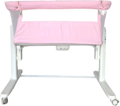 Electric Bassinet for Baby, 3 Speeds Automatic Rocking Bassinets with All mesh, 5 Height Adjustment Bedside Crib for Nweborn, 8 Music, Wheels, Light Grey in Kuwait