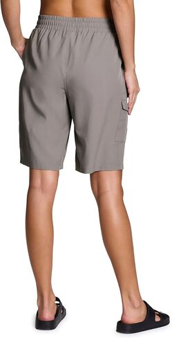 RBX Active Women's Bermuda Short, Quick Drying Long Length Woven Cargo Short with Pockets Olive 11-Inch L in Saudi Arabia