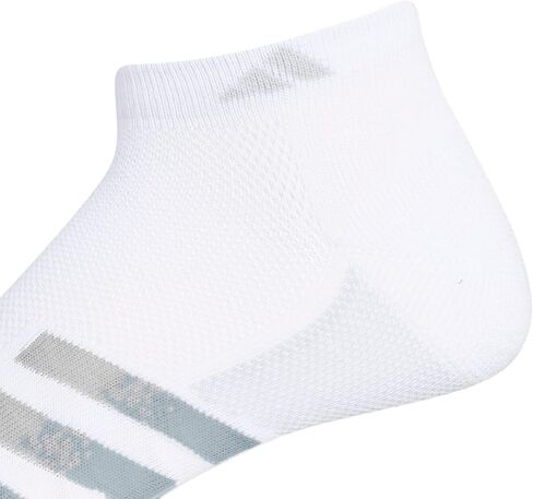 جوارب Adidas الرجالية Superlite Stripe 3 منخفضة القطع (3 أزواج)، أسود/رمادي ليلي/رمادي أونيكس، X-Large in Saudi Arabia