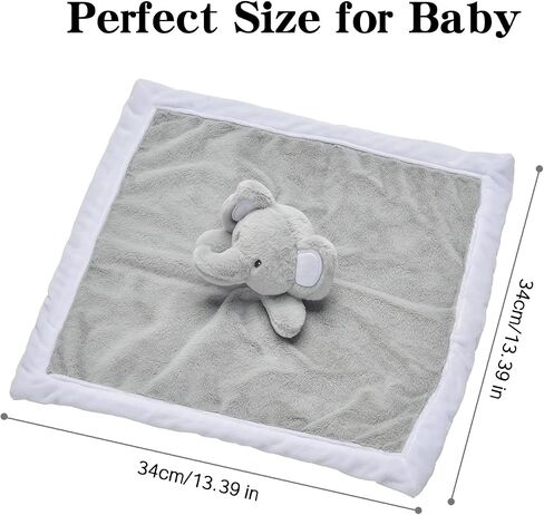 Baby Bear Security Blanket, Soft Loveys for Babies, for Newborn Boys and Girls, Gender Neutral Security Blanket with Stuffed Animal, Baby Snuggle Toy in Kuwait