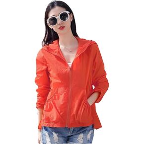 Women Sun Protection Clothing Long Sleeve Short Hooded Breathable Sun Protection Clothes in Kuwait