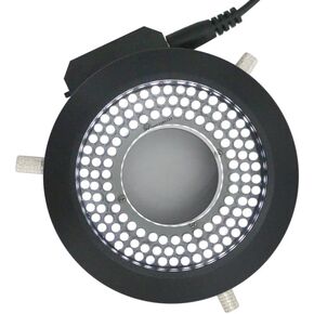 62mm Diameter Microscope LED Ring Light with Polarizer Adjusting Visual Illuminator Industrial Camera polarizing Light Source(120 LED Ring Light)