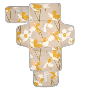 Reusable Changing pad with Tissue Pocket Changing Pads for Changing Table for Moms, Dads Henri Style Daffodil Bronze