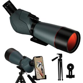 25-75x70 Spotting Scope for Shooting Hunting - Spotter Scopes with Tripod Phone Adapter Waterproof HD Scope for Target Shooting Bird Watching