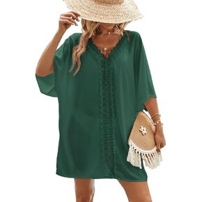 Women Swimsuit Cover Up Plain Cover-Up, Suitable For Summer